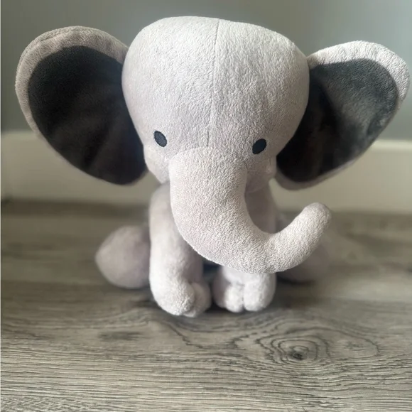 Plush Gray Elephant Stuffed Animal - Picture 1 of 4